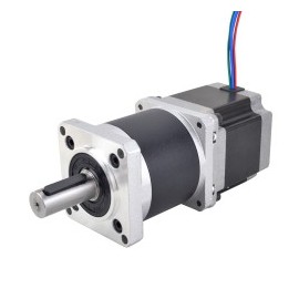 Motorreductor Paso A Paso Nema 23 Doble Eje L56mm with 50:1 Reductores Planetario de Alta Precisión