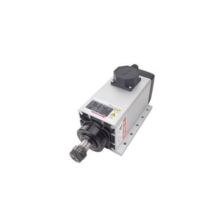 Motor Husillo CA Cuadrado Refrigerado por Aire GDZ105×102L-3.5C4 380V 3,5KW 18000RPM 300Hz Pinza ER20