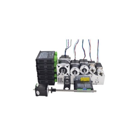 Kit de paquete de robot de código abierto AR3 con motor paso a paso, controlador, fuente de poder y soporte
