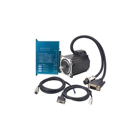 Kit Motor Paso a Paso de Bucle Cerrado Nema 23 1-OK2D57ECS-23HE22 1,2Nm 4A con Controlador y Cable