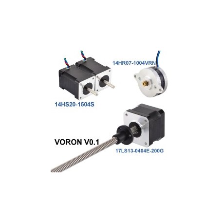 Kit Motores Paso a Paso Para VORON 0.1 Kit (14HS20-1504S & 14HR07-1004VRN & 17LS13-0404E-200G)